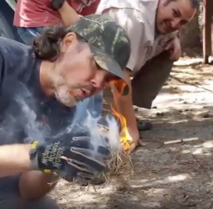 Blowing Flame