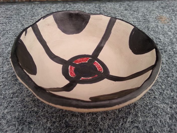 made a pottery bowl