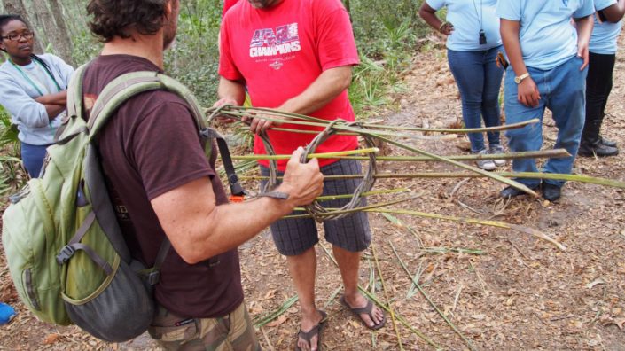making a fish trap