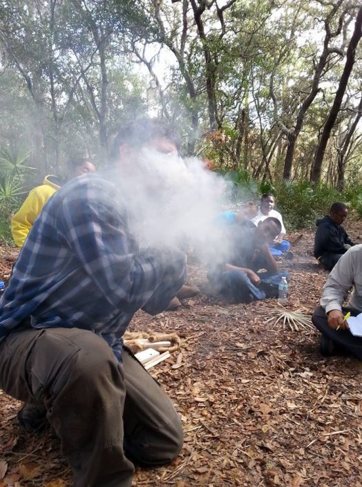 starting a fire